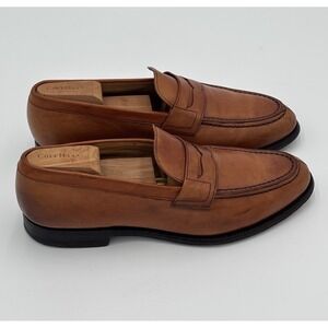 Vintage Church's Custom Grade Penny Loafers Last 7 US 10 Brown Leather England
